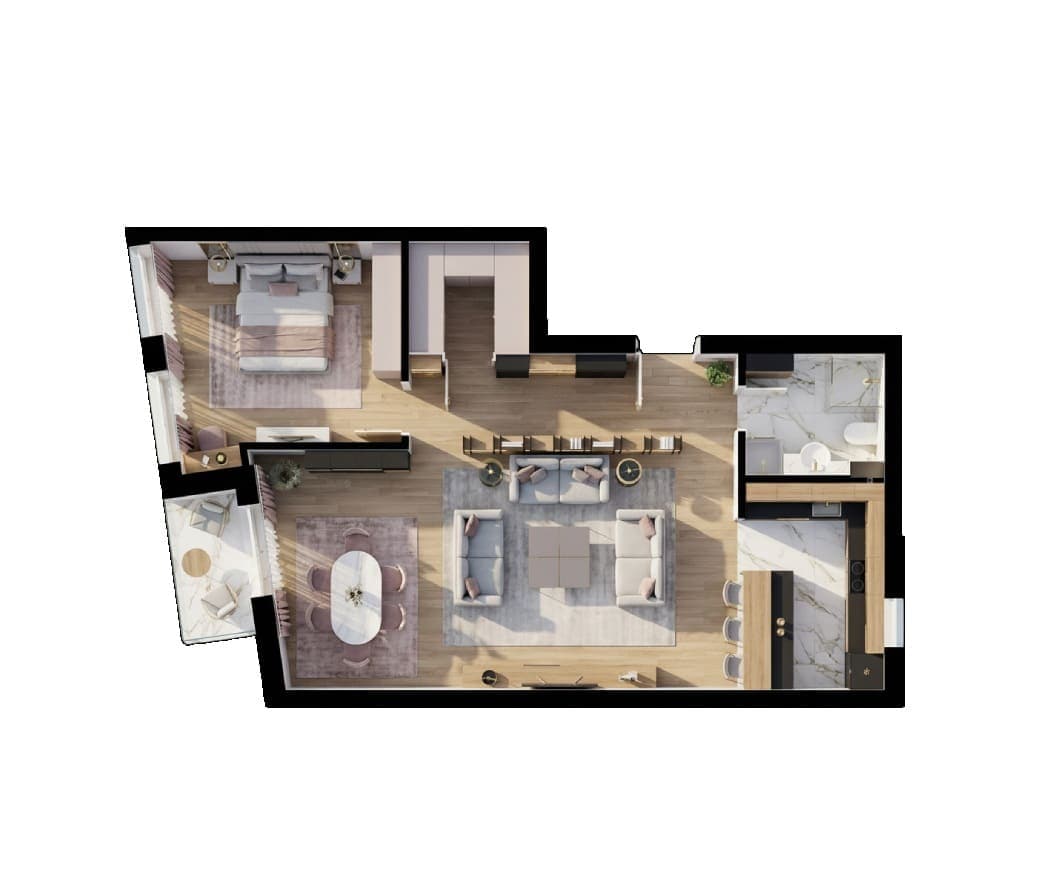 4. Sprat stan 18 3D Pogled