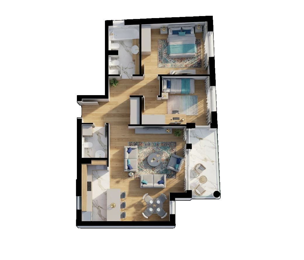 2. Sprat stan 13 3D Pogled