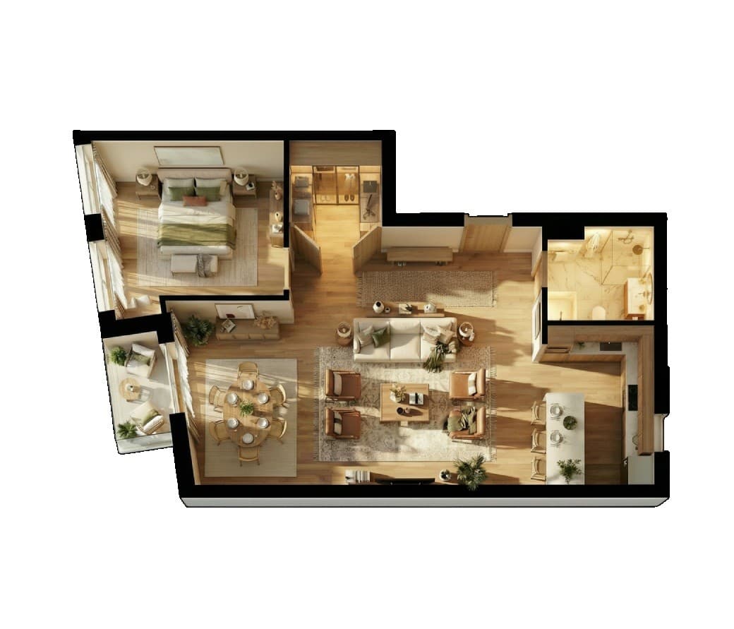 5. Sprat stan 22 3D Pogled