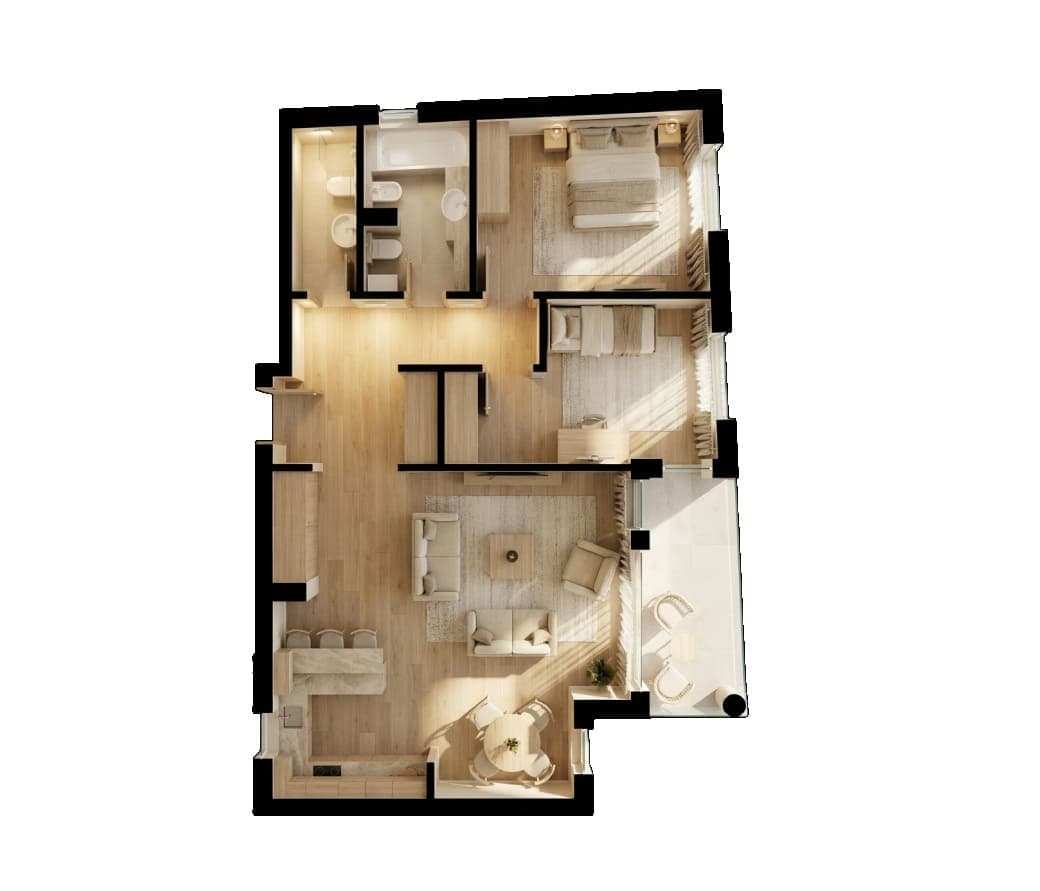 5. Sprat stan 25 3D Pogled