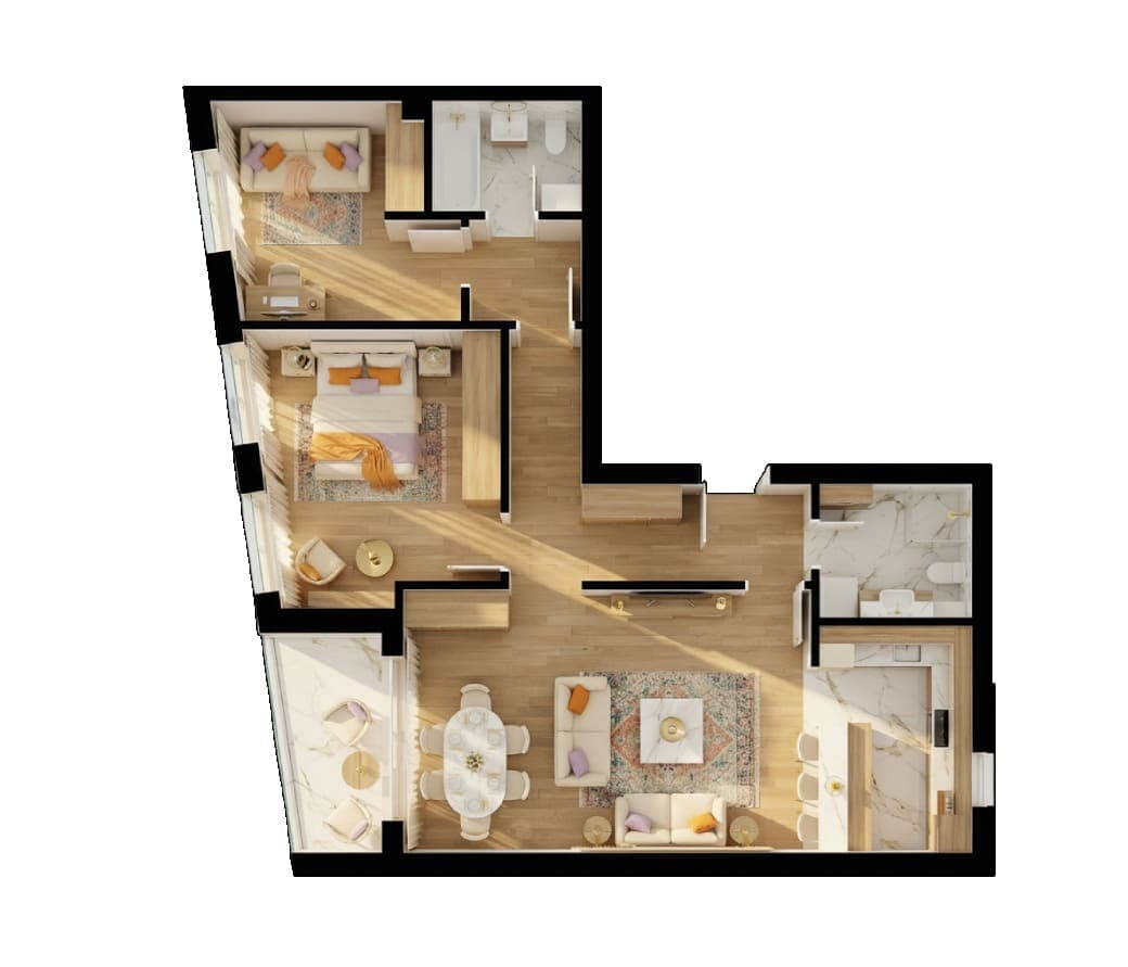 1. Sprat stan 06 3D Pogled