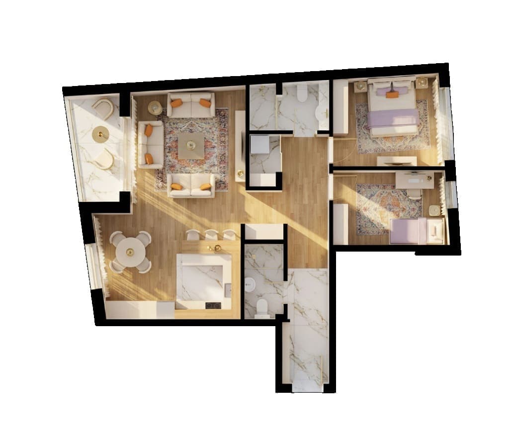 1. Sprat stan 07 3D Pogled